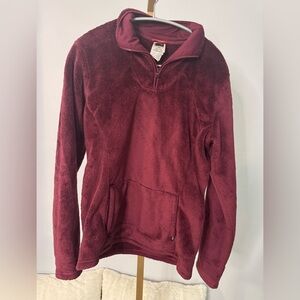 The North Face Maroon Fleece Half Zip